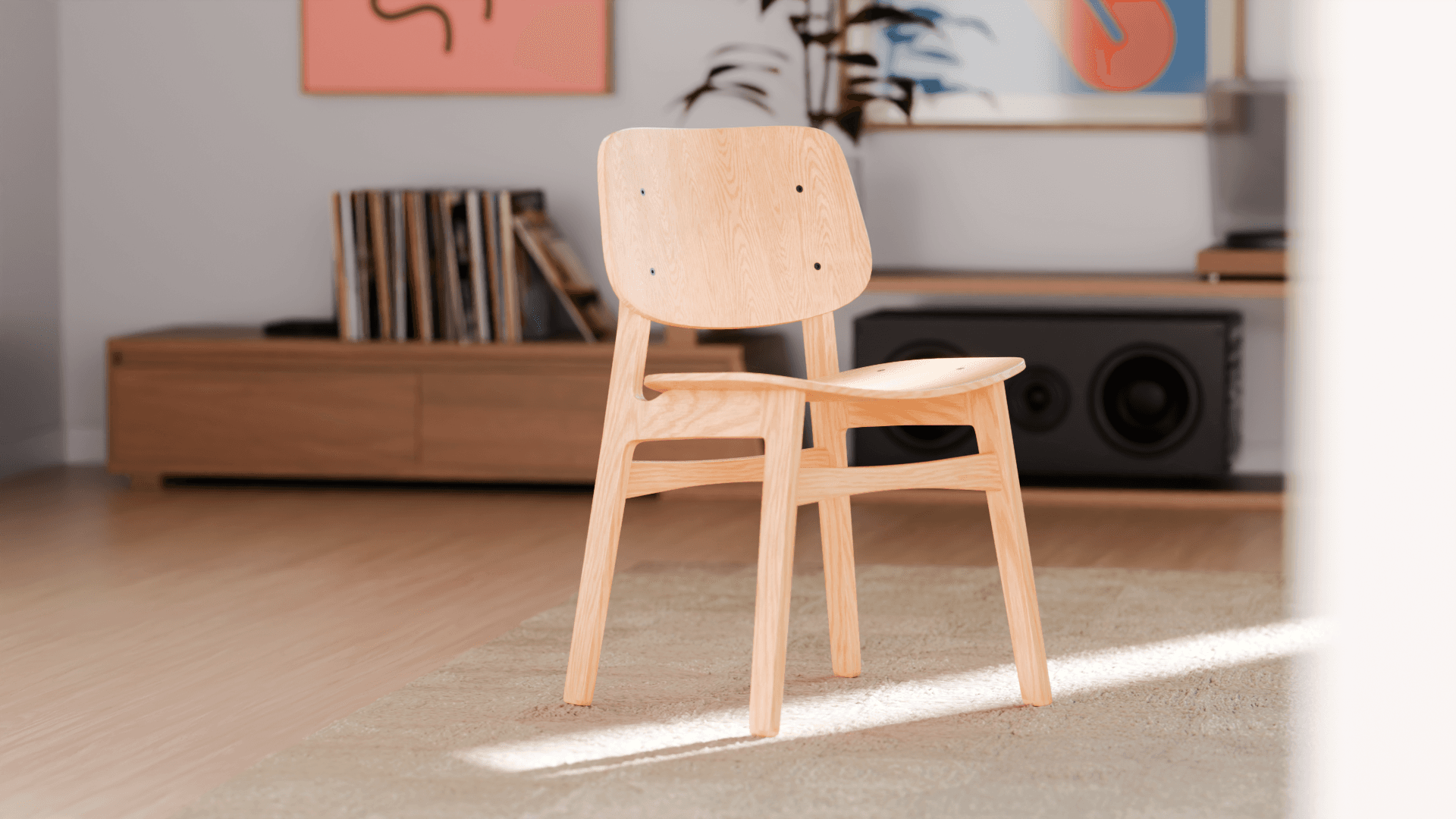 Modern Chair in custom environment